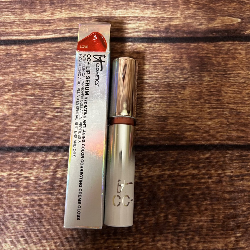 IT Cosmetics CC+ Lip Serum Hydrating Anti-Aging Creme Gloss 0.11oz Love New - Picture 4 of 4